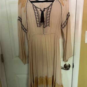 Embroidered Boho Dress